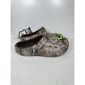 Size 8 Mens Crocs Classic Lined Realtree Edge Camo Casual Shoes 205377-280 NEW